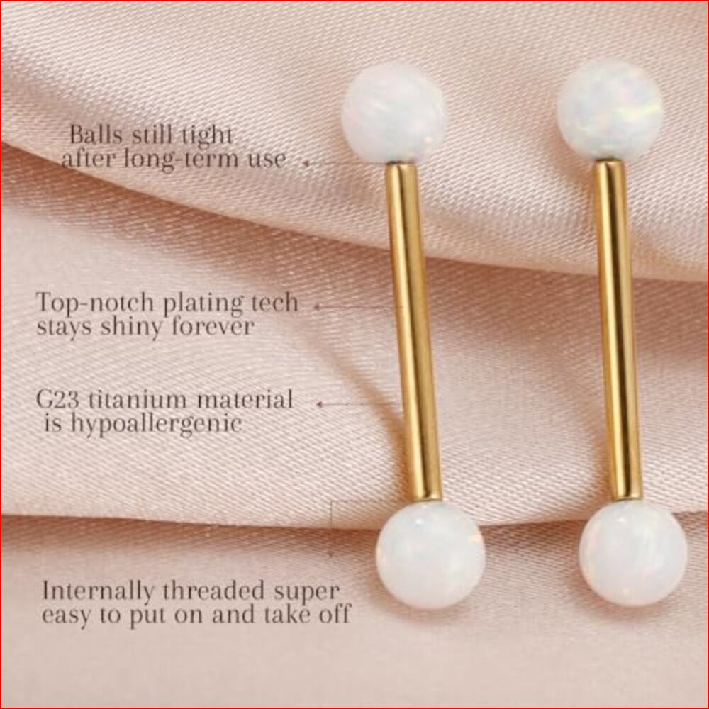 Grade 23 Titanium Internally Threaded Straight Ba… - image 2